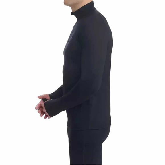 NWT/Paradox Men's Merino Blend 1/4 Zip Base Layer/Black/Size: L (41"- 44" ) - Picture 8 of 11